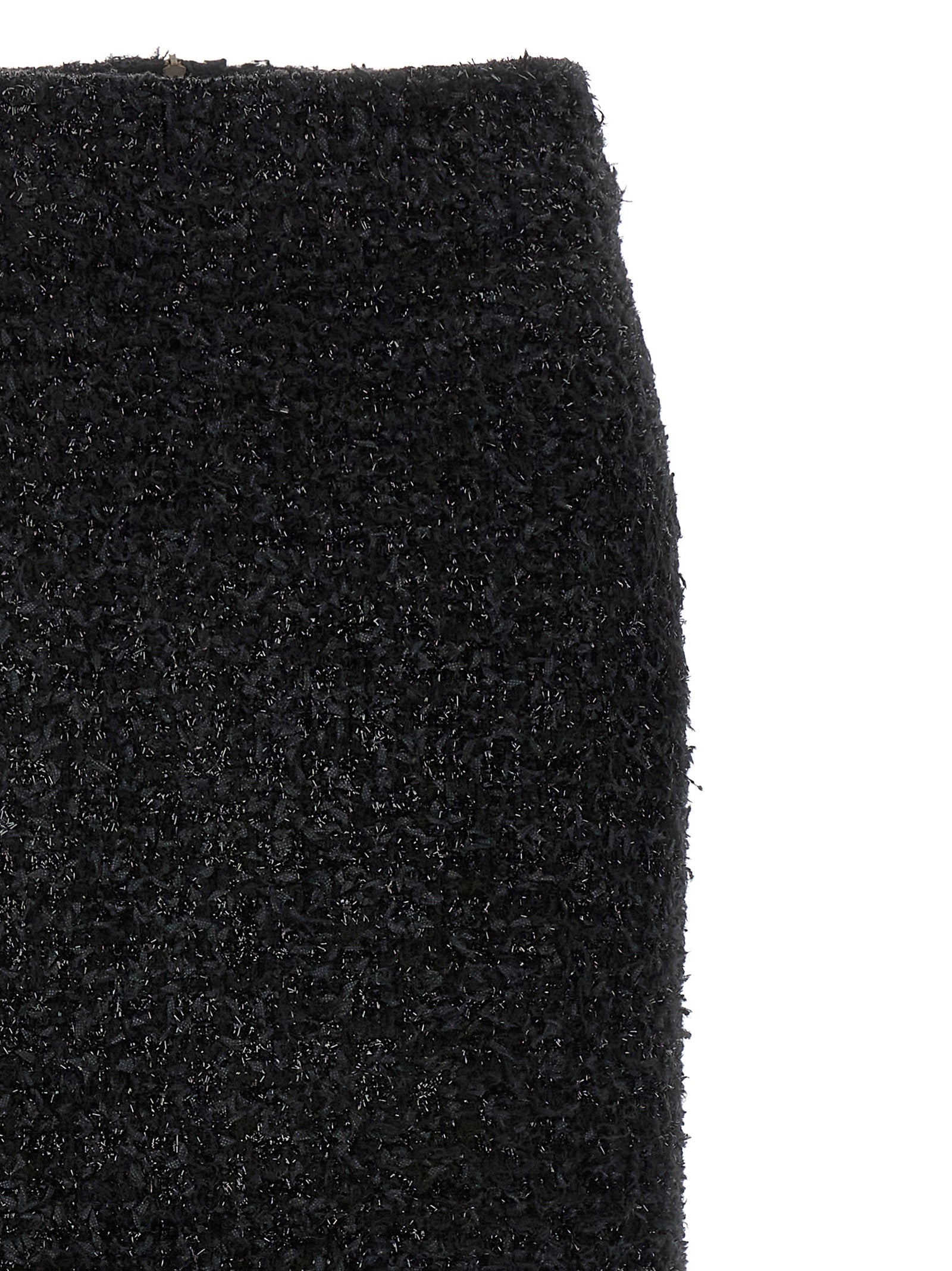 Balenciaga Black Cotton Midi Skirt Balenciaga