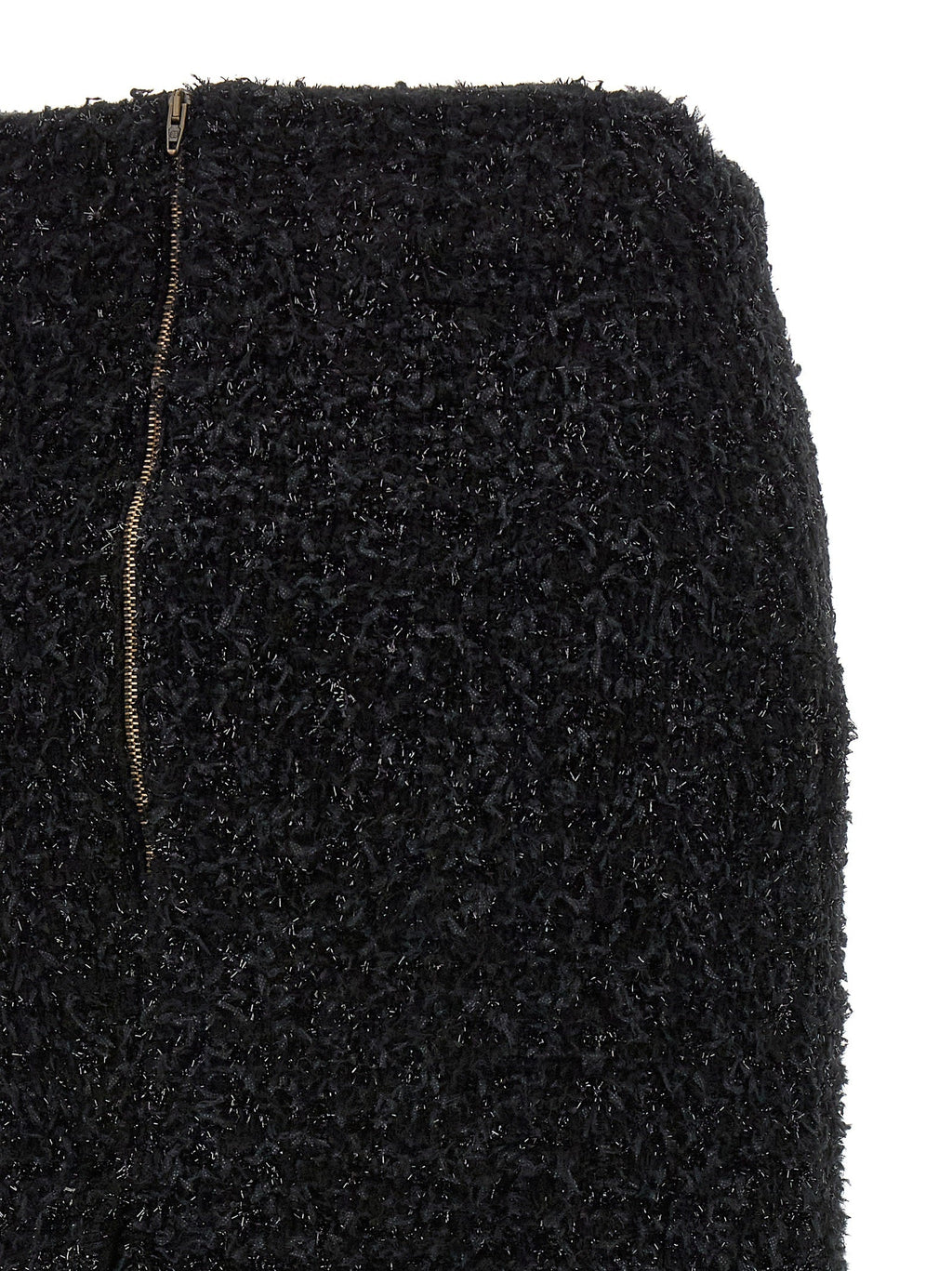 Balenciaga Black Cotton Midi Skirt Balenciaga