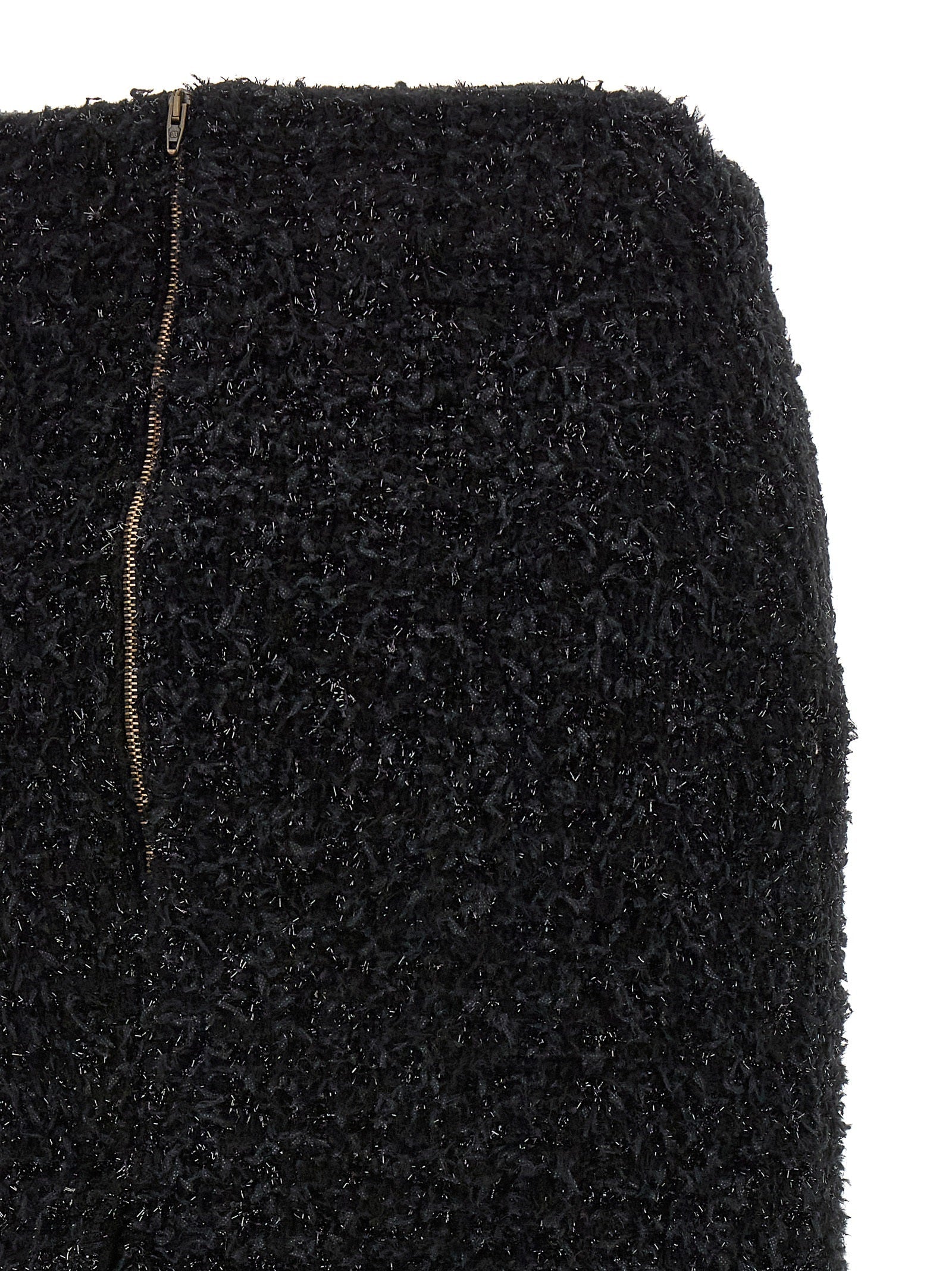 Balenciaga Black Cotton Midi Skirt Balenciaga
