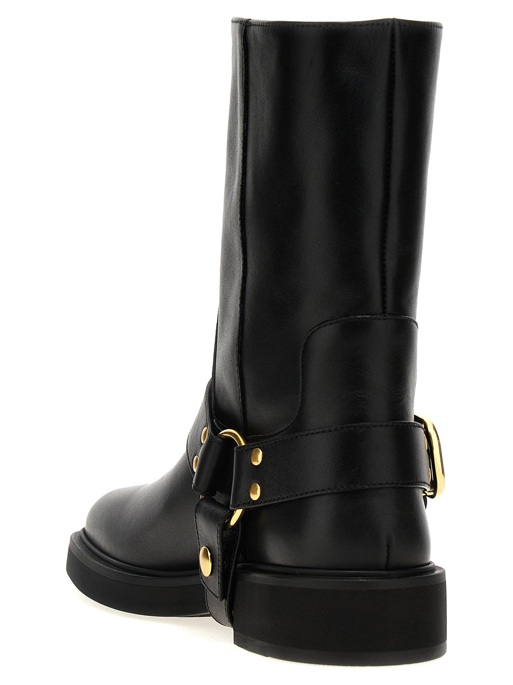 Valentino Garavani Black Calfskin Ankle Boots Valentino Garavani