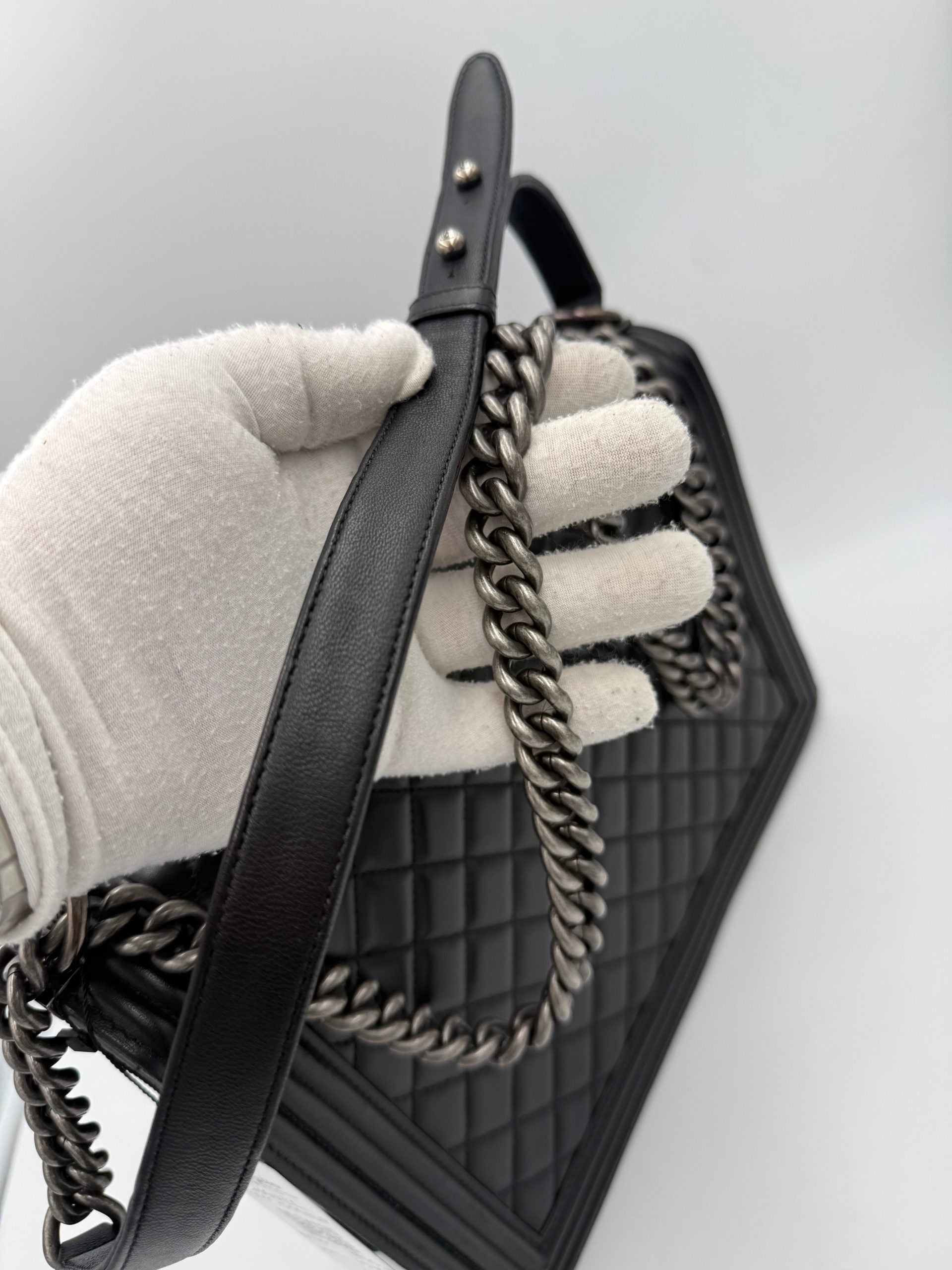 Chanel Bicolor Leather Handbag Chanel