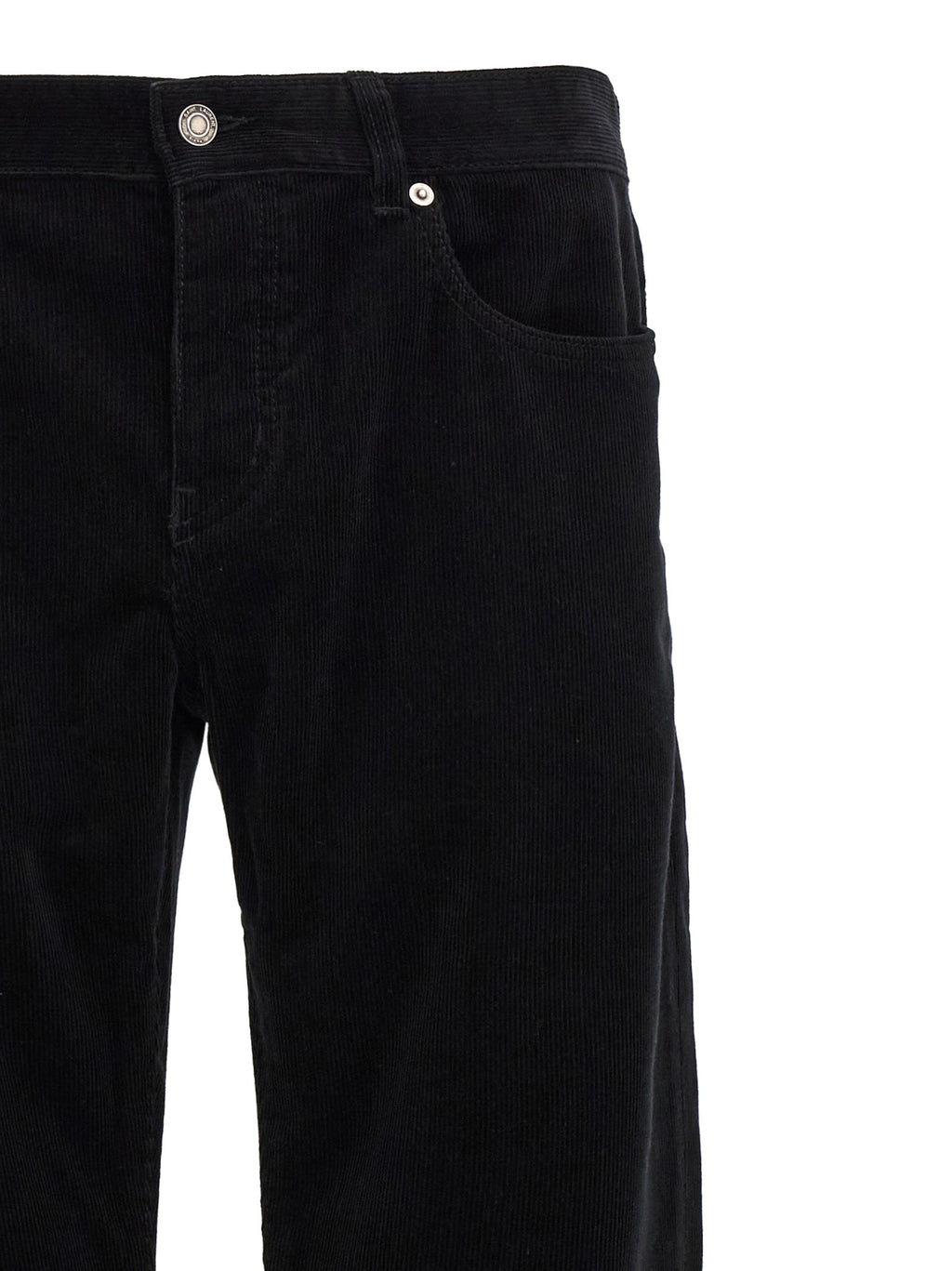 Saint Laurent Black Cotton Casual Pants Saint Laurent