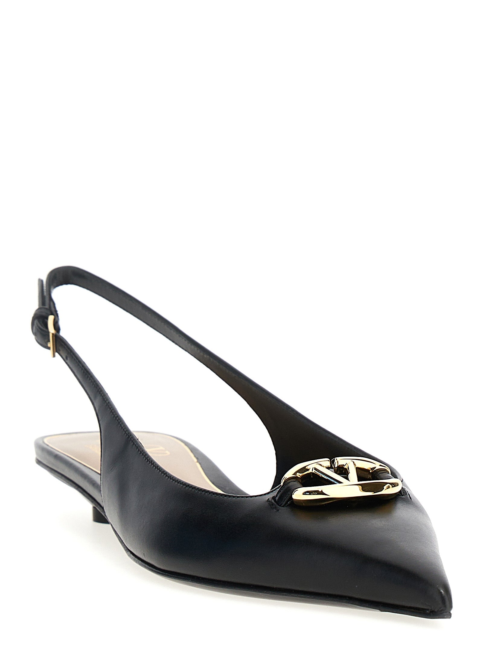 Valentino Garavani Black Calfskin Ballet Flats Valentino Garavani