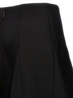 Valentino Garavani Black Virgin Wool Mini Skirt Valentino Garavani