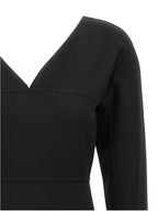 Fendi Black Viscose Midi Dress Fendi