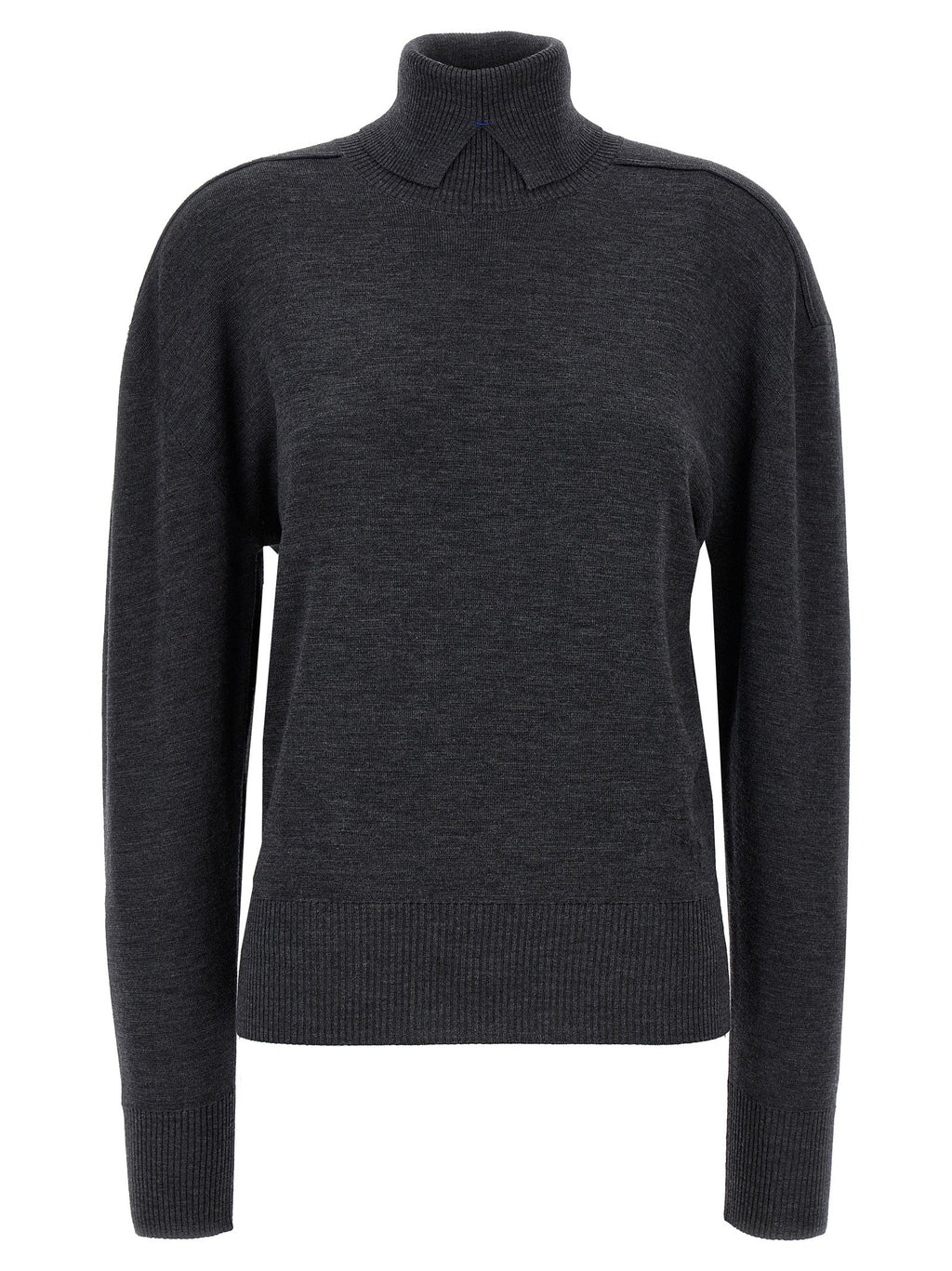 Burberry Gray Wool Cardigan Burberry