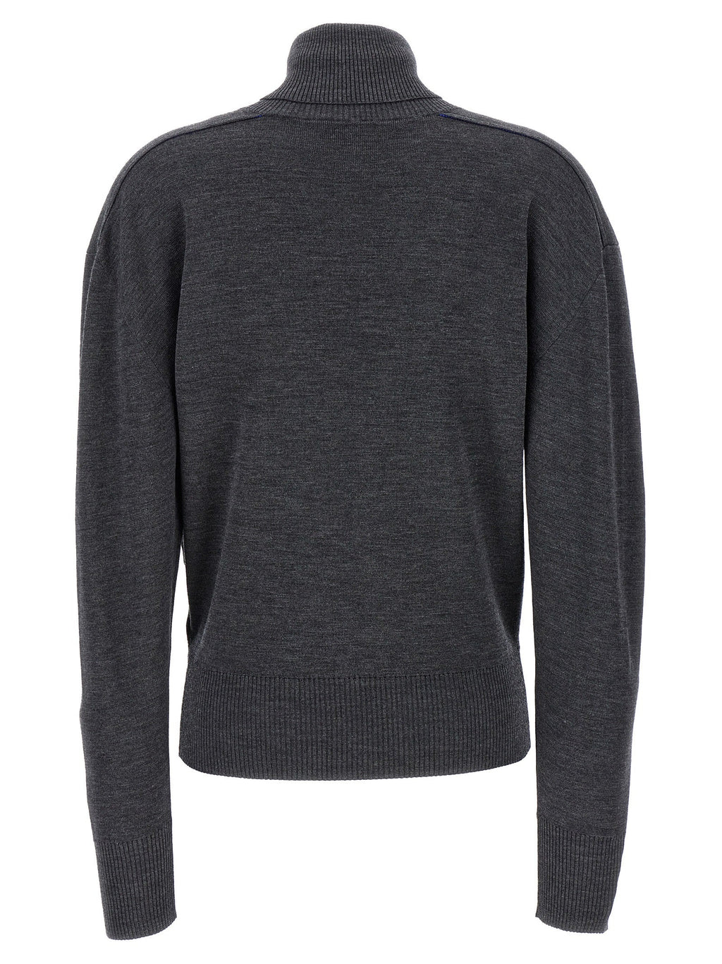 Burberry Gray Wool Cardigan Burberry