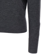 Burberry Gray Wool Cardigan Burberry