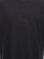 Burberry Black Cotton T-Shirt Burberry