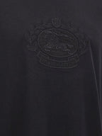Burberry Black Cotton T-Shirt Burberry