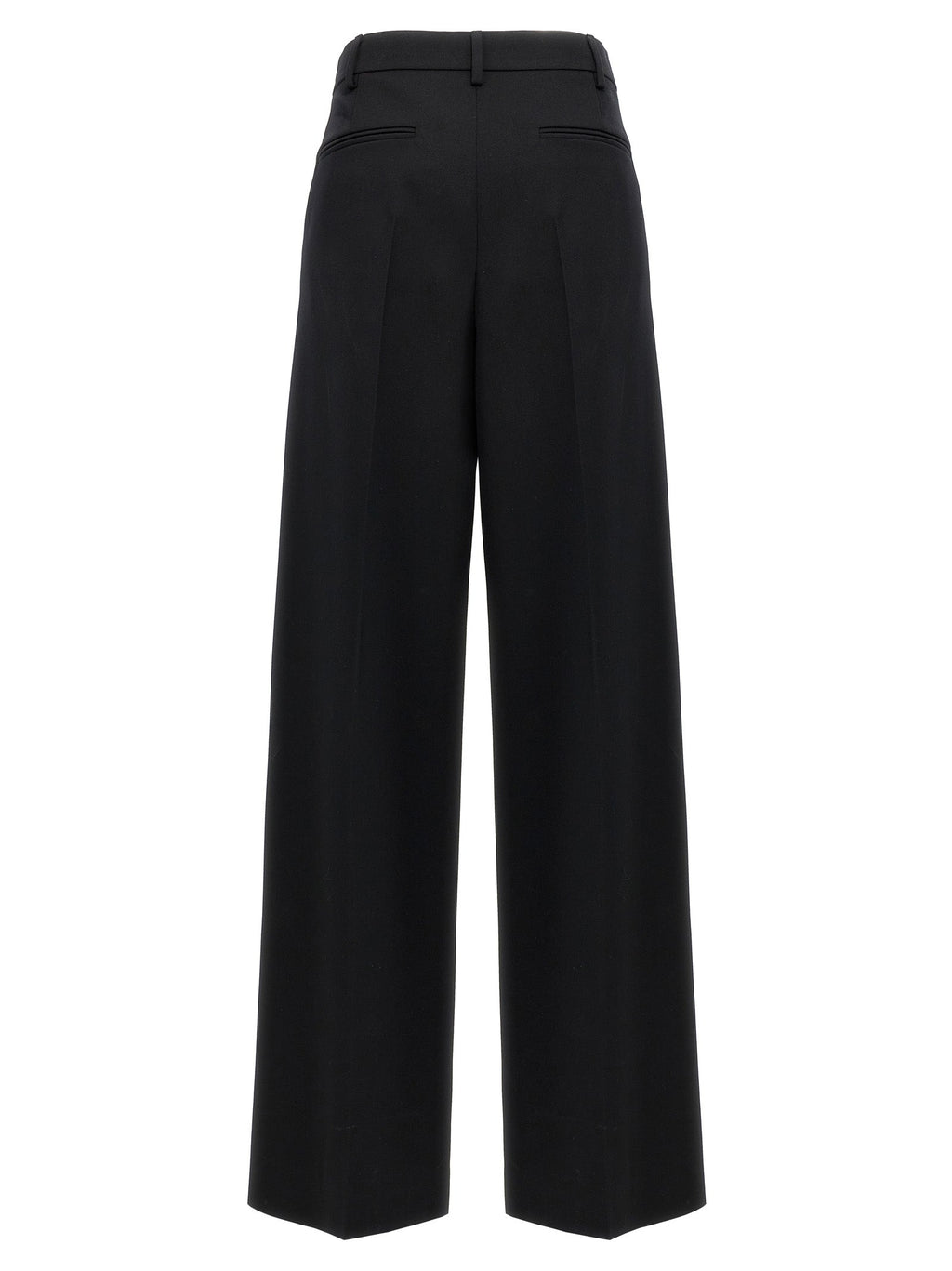Valentino Garavani Black Virgin Wool Dress Pants Valentino Garavani