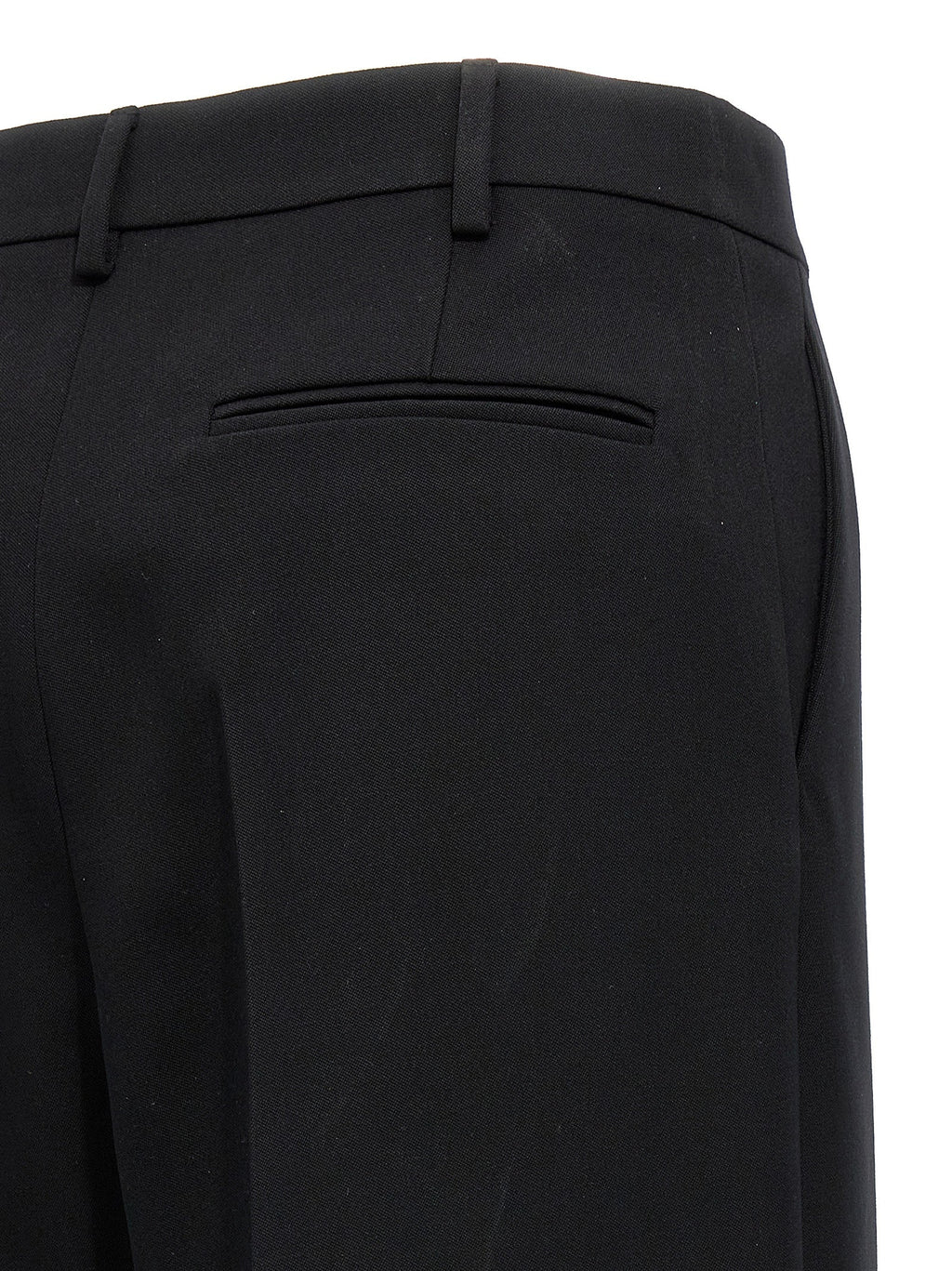 Valentino Garavani Black Virgin Wool Dress Pants Valentino Garavani