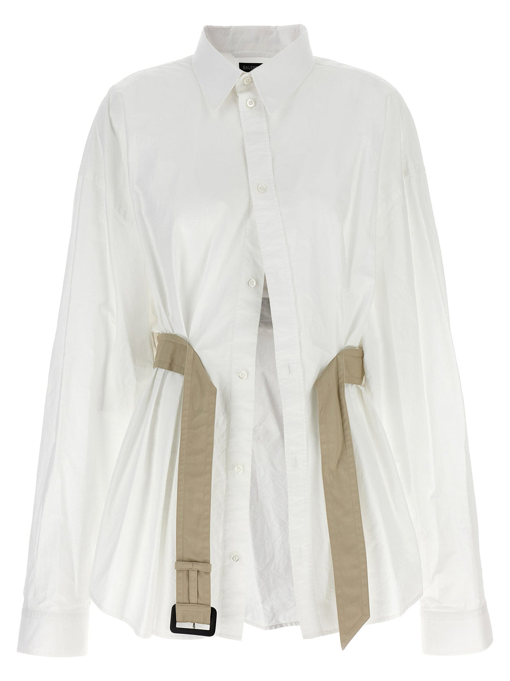 Balenciaga White Cotton Blouse Balenciaga