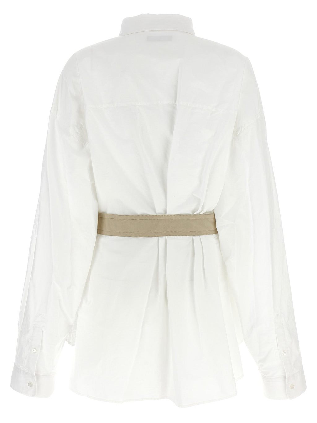 Balenciaga White Cotton Blouse Balenciaga