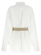 Balenciaga White Cotton Blouse Balenciaga