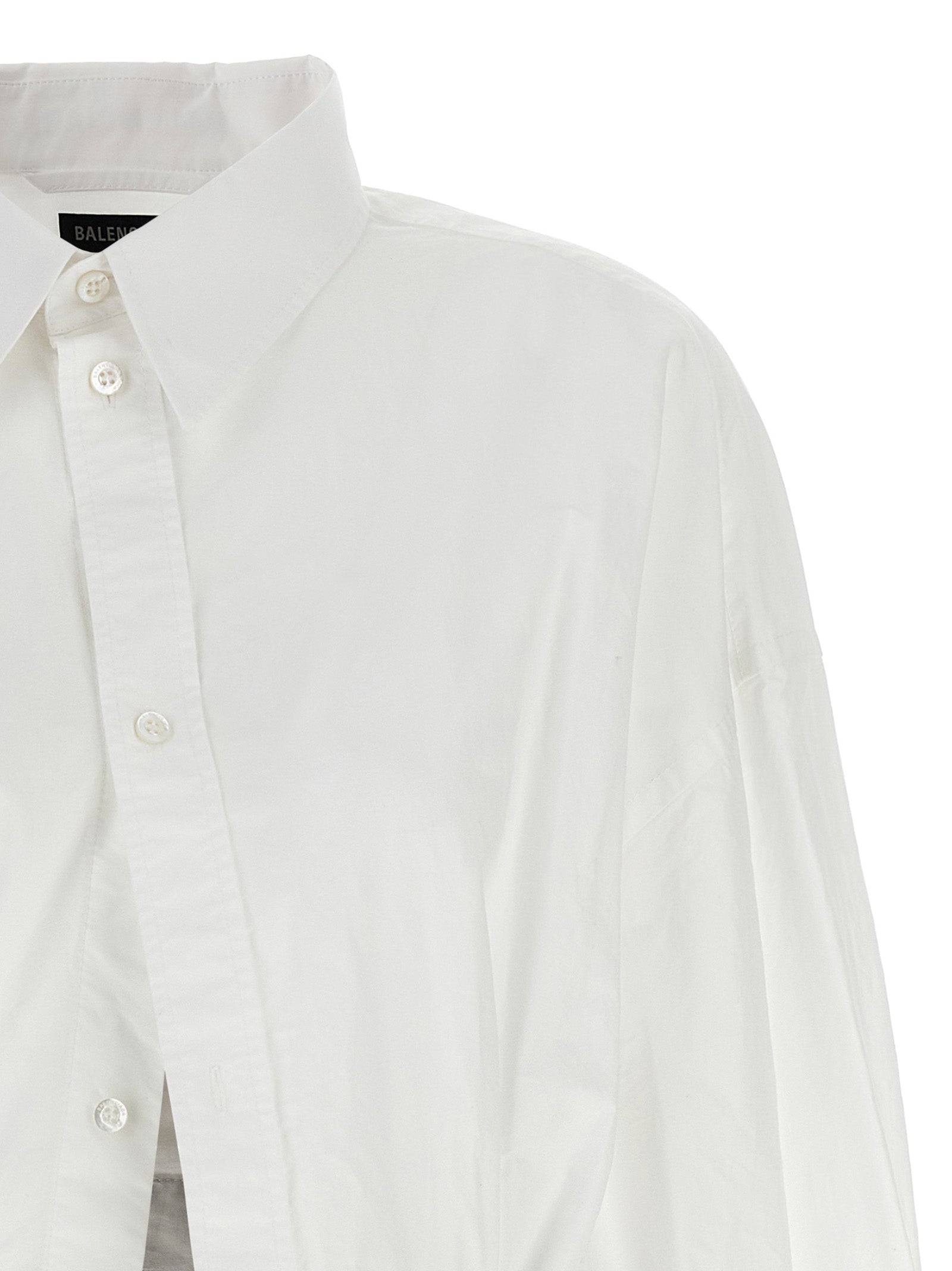 Balenciaga White Cotton Blouse Balenciaga