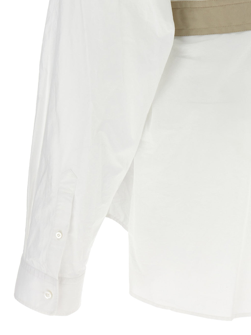 Balenciaga White Cotton Blouse Balenciaga