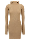 Fendi Beige Wool Short Dress Fendi