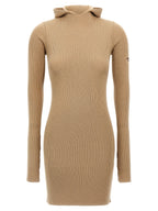 Fendi Beige Wool Short Dress Fendi