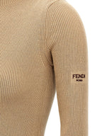 Fendi Beige Wool Short Dress Fendi