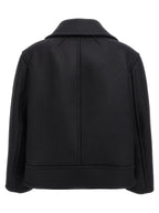 Saint Laurent Black Virgin Wool Coat Saint Laurent