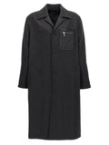 Fendi Gray Cashmere Coat Fendi