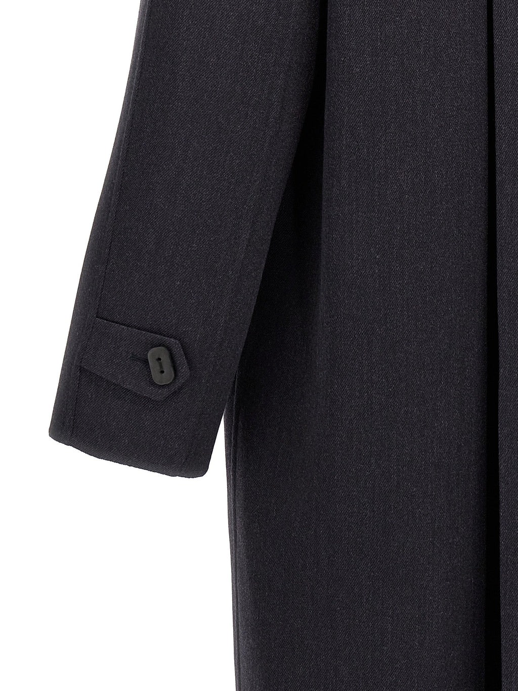 Fendi Blue Virgin Wool Coat Fendi
