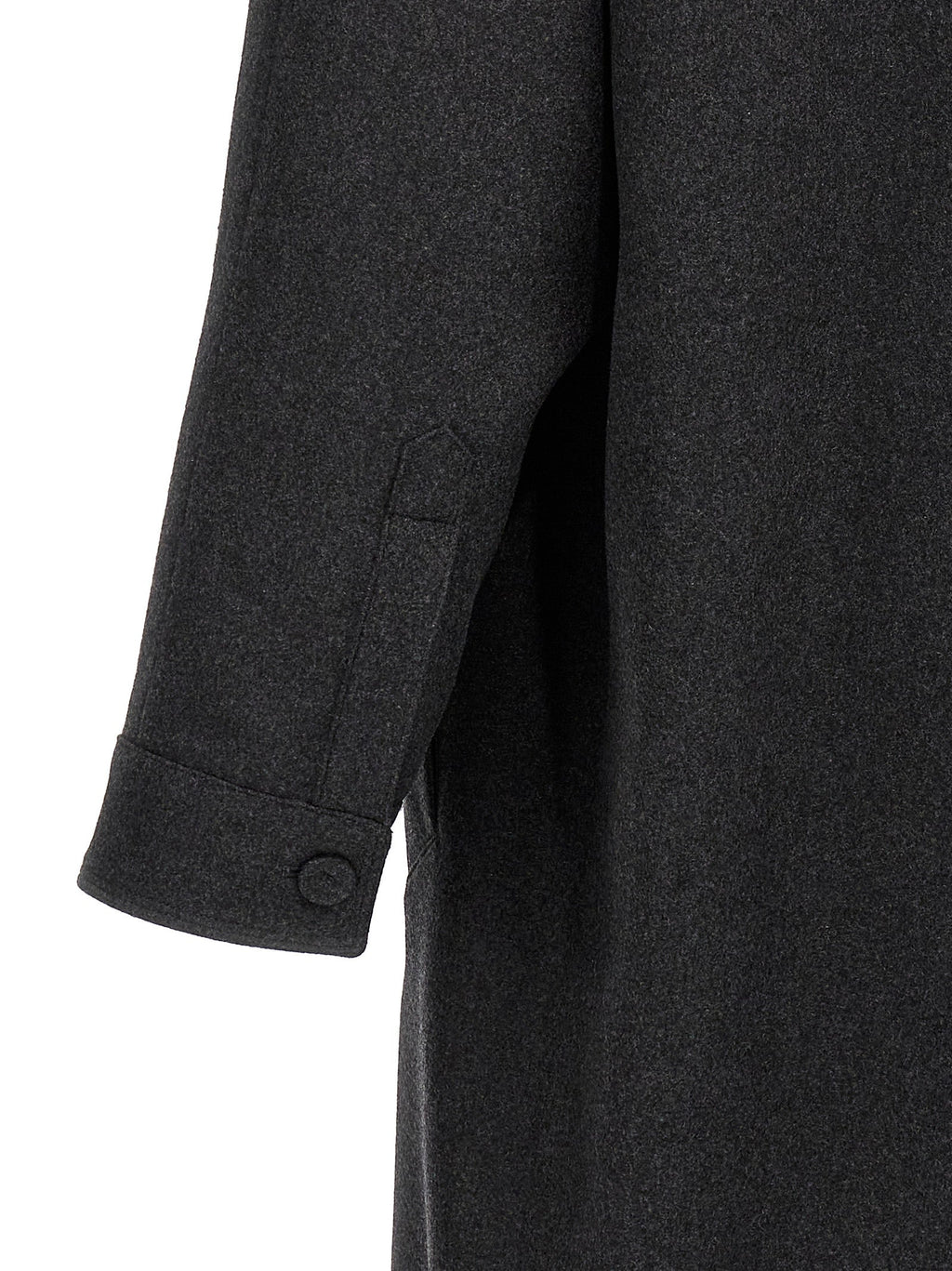 Fendi Gray Cashmere Coat Fendi