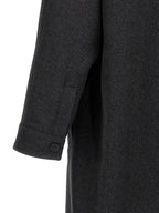 Fendi Gray Cashmere Coat Fendi