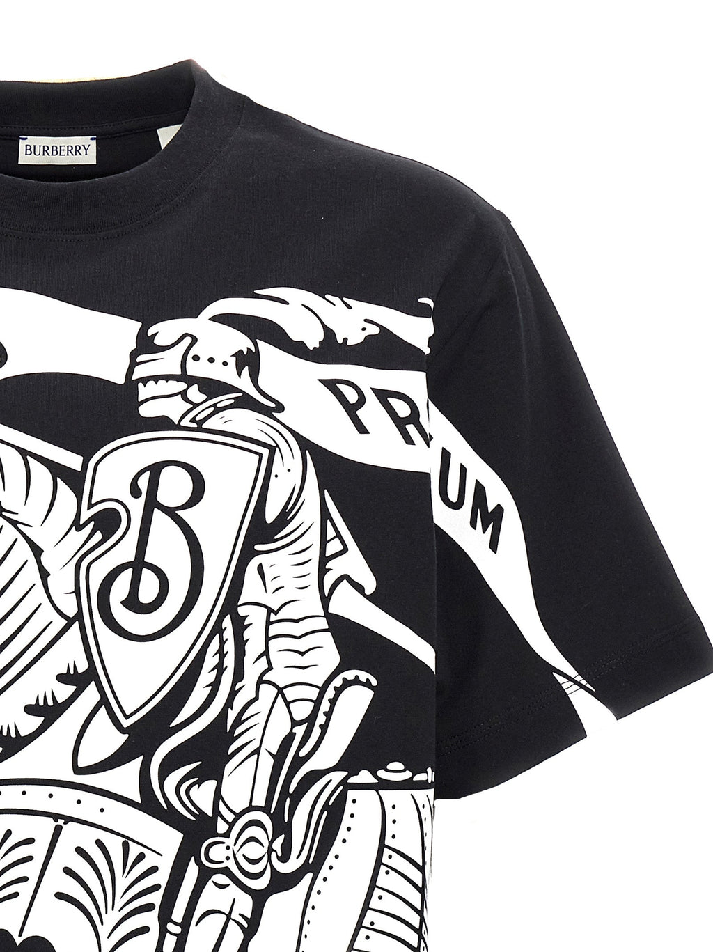 Burberry Bicolor Cotton T-Shirt Burberry