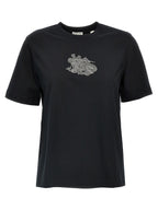 Burberry Black Cotton T-Shirt Burberry