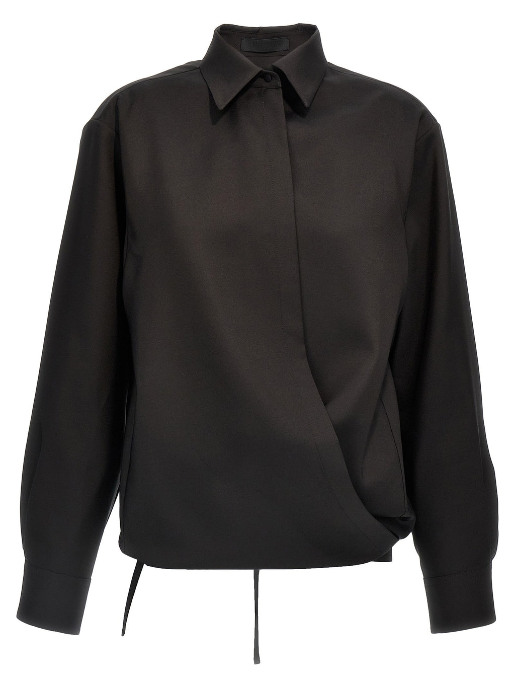 Valentino Garavani Black Wool Blouse Valentino Garavani