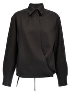 Valentino Garavani Black Wool Blouse Valentino Garavani