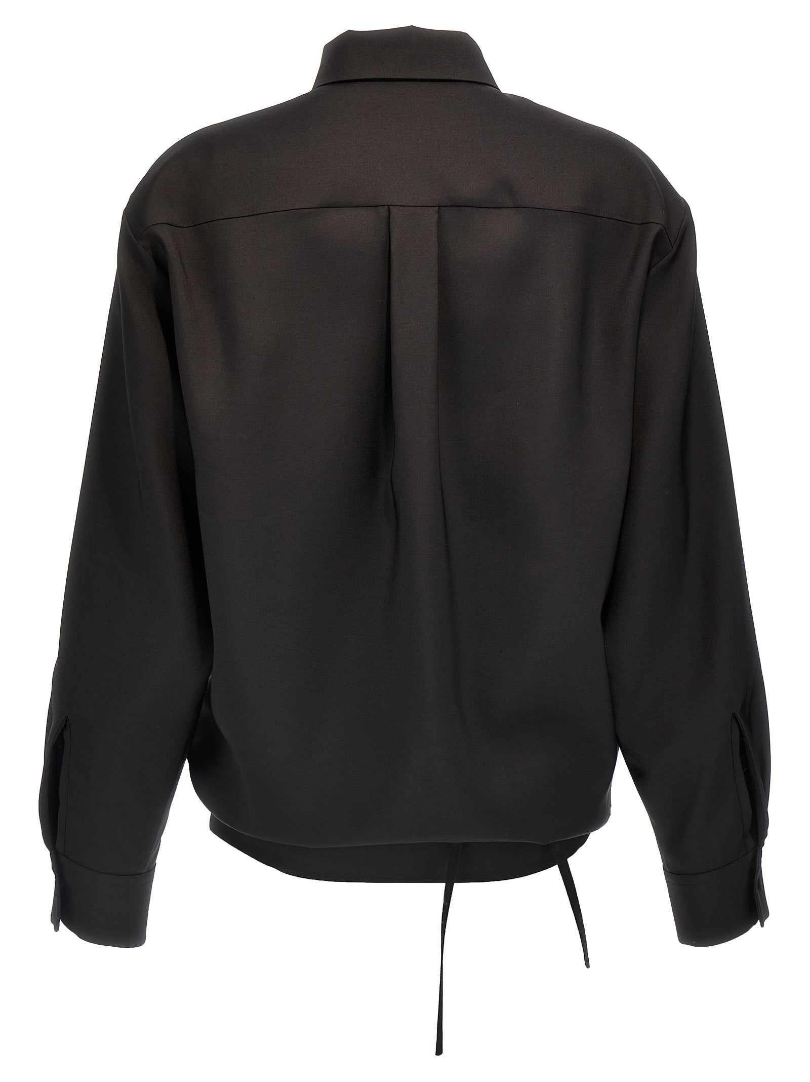 Valentino Garavani Black Wool Blouse Valentino Garavani