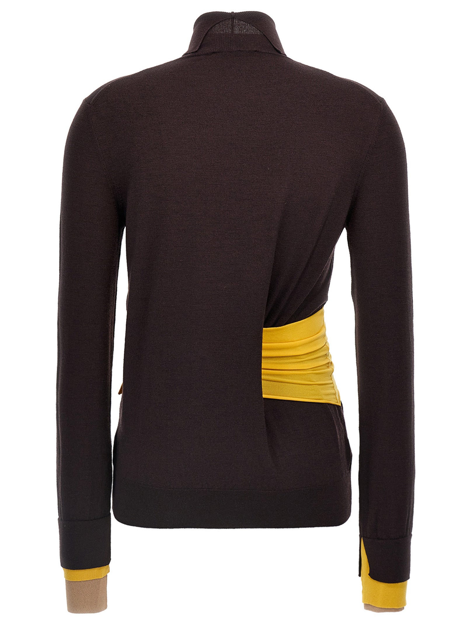 Fendi Purple Virgin Wool Cardigan Fendi