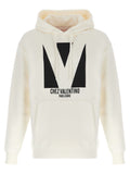 Valentino Garavani White Cotton Sweatshirt Valentino Garavani