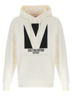 Valentino Garavani White Cotton Sweatshirt Valentino Garavani
