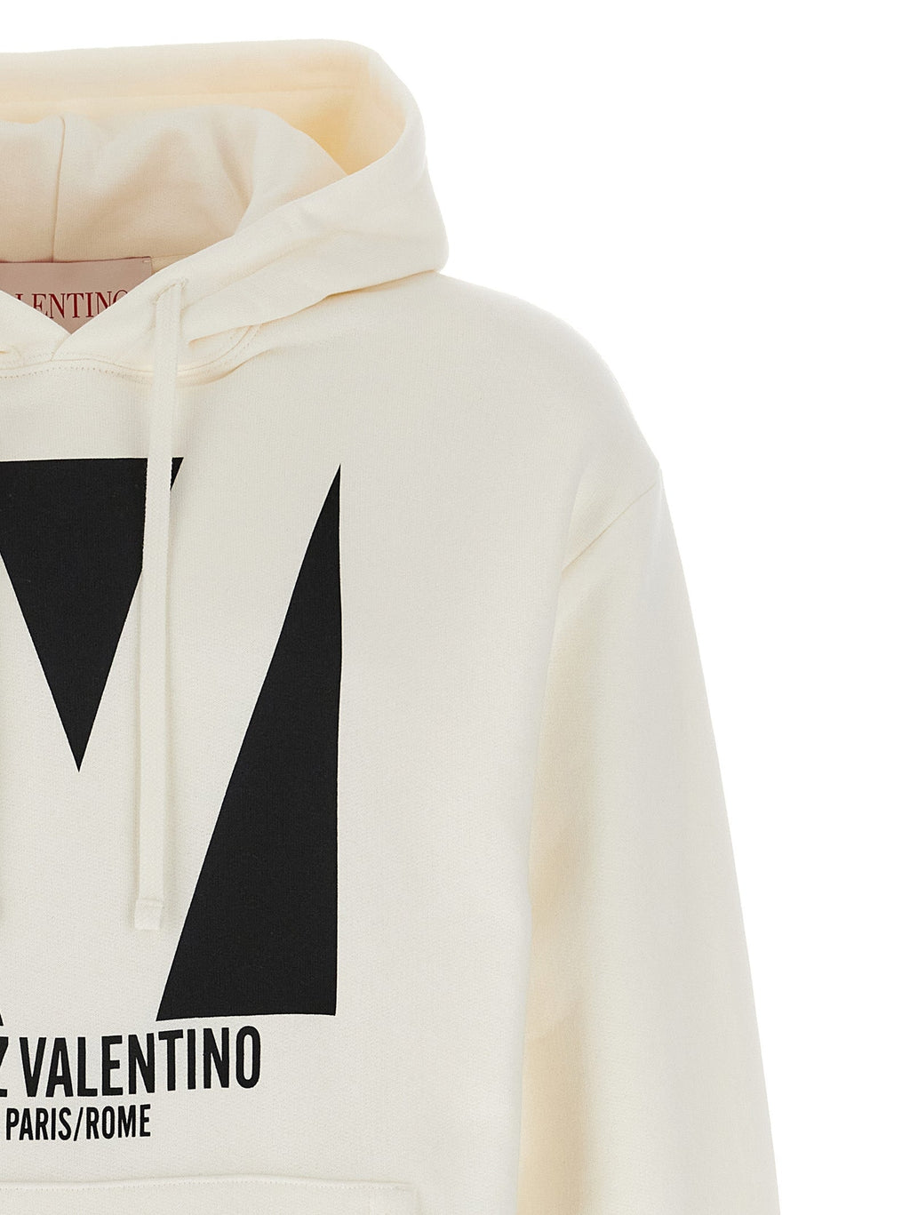 Valentino Garavani White Cotton Sweatshirt Valentino Garavani