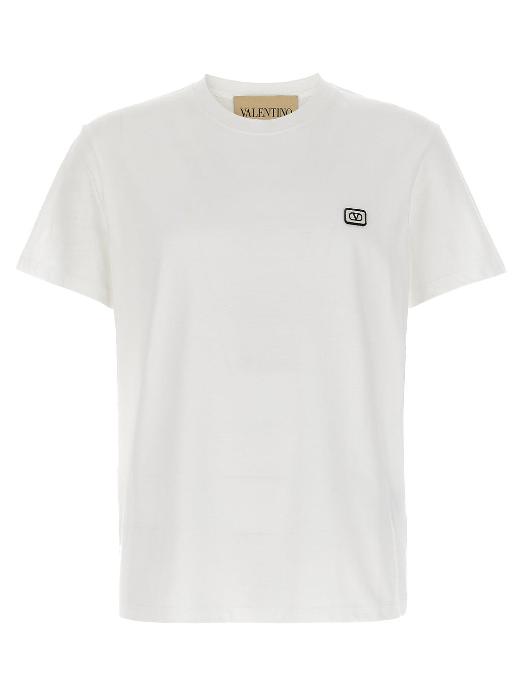 Valentino Garavani White Cotton T-Shirt Valentino Garavani