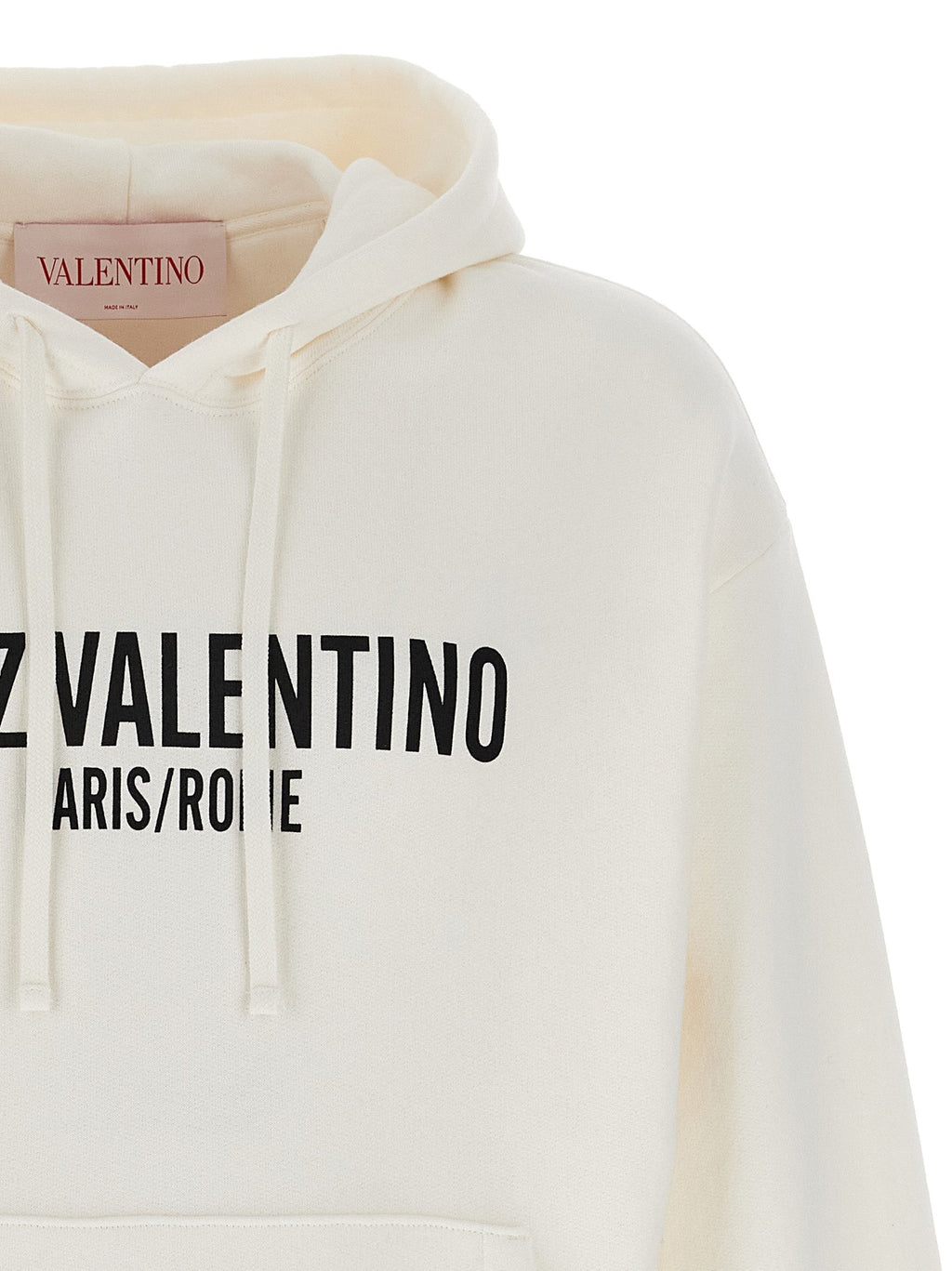 Valentino Garavani White Cotton Sweatshirt Valentino Garavani