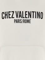 Valentino Garavani White Cotton Sweatshirt Valentino Garavani