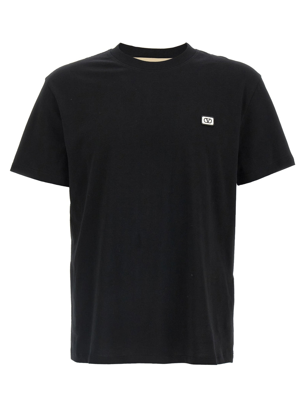 Valentino Garavani Black Cotton T-Shirt Valentino Garavani