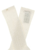 Valentino Garavani White Wool Socks Valentino Garavani