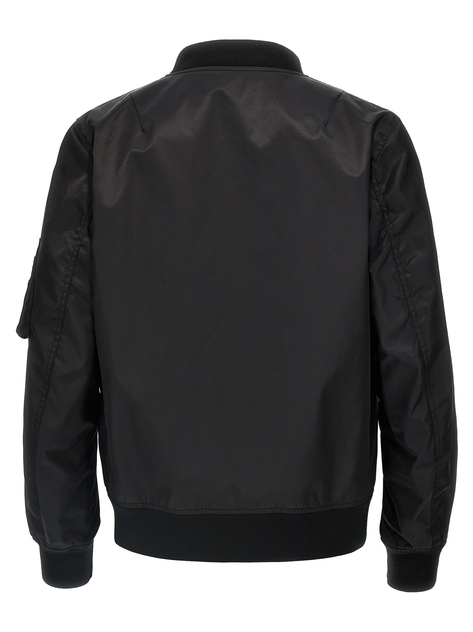Valentino Garavani Black Polyamide Bomber Valentino Garavani