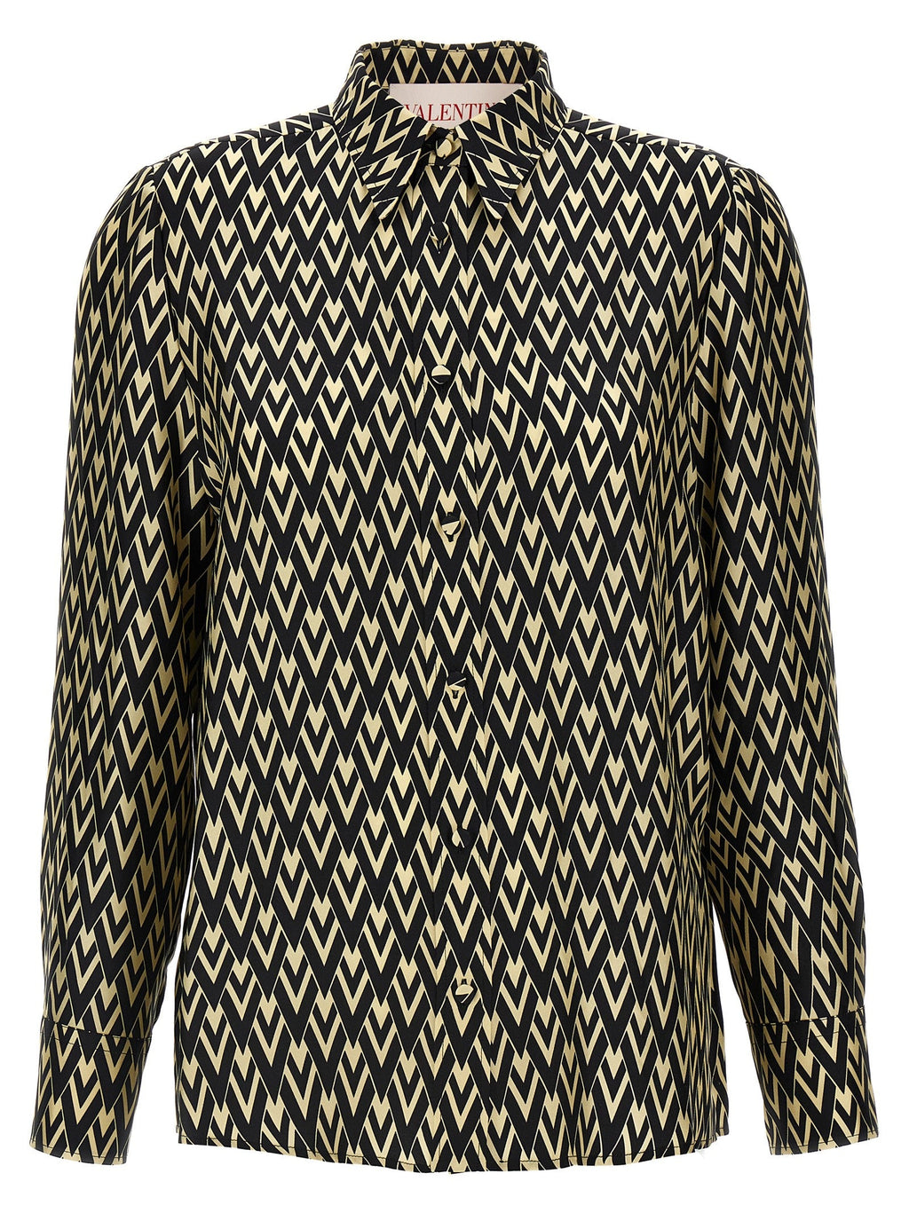 Valentino Garavani Bicolor Silk Blouse Valentino Garavani