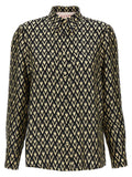 Valentino Garavani Bicolor Silk Blouse Valentino Garavani
