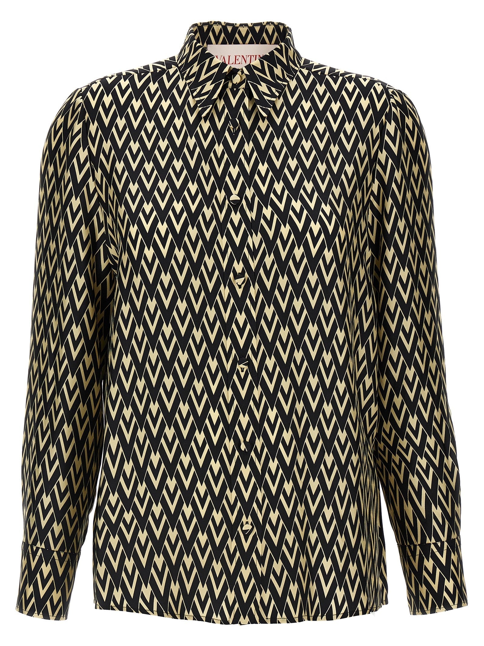 Valentino Garavani Bicolor Silk Blouse Valentino Garavani