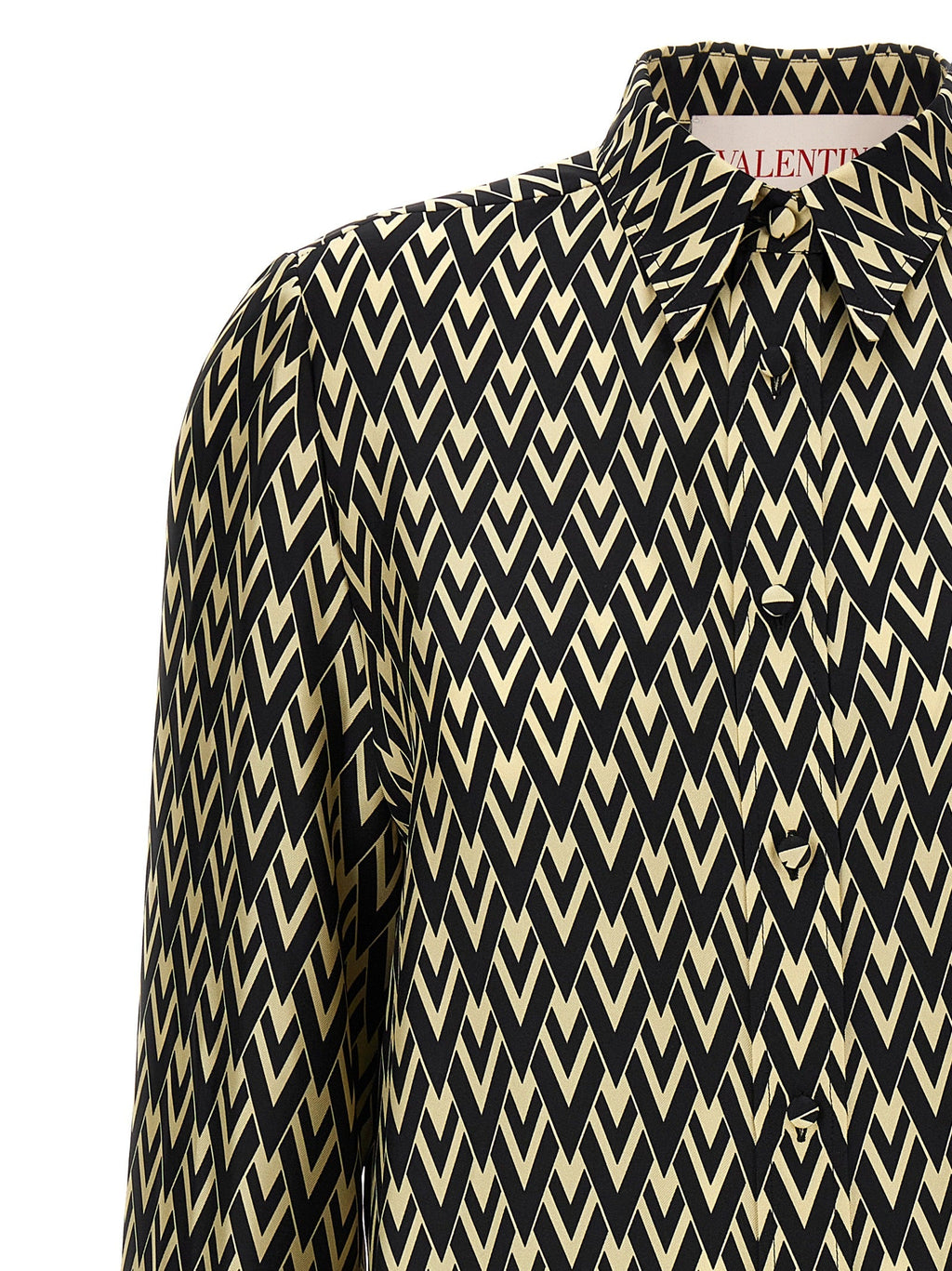 Valentino Garavani Bicolor Silk Blouse Valentino Garavani