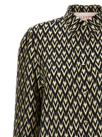 Valentino Garavani Bicolor Silk Blouse Valentino Garavani