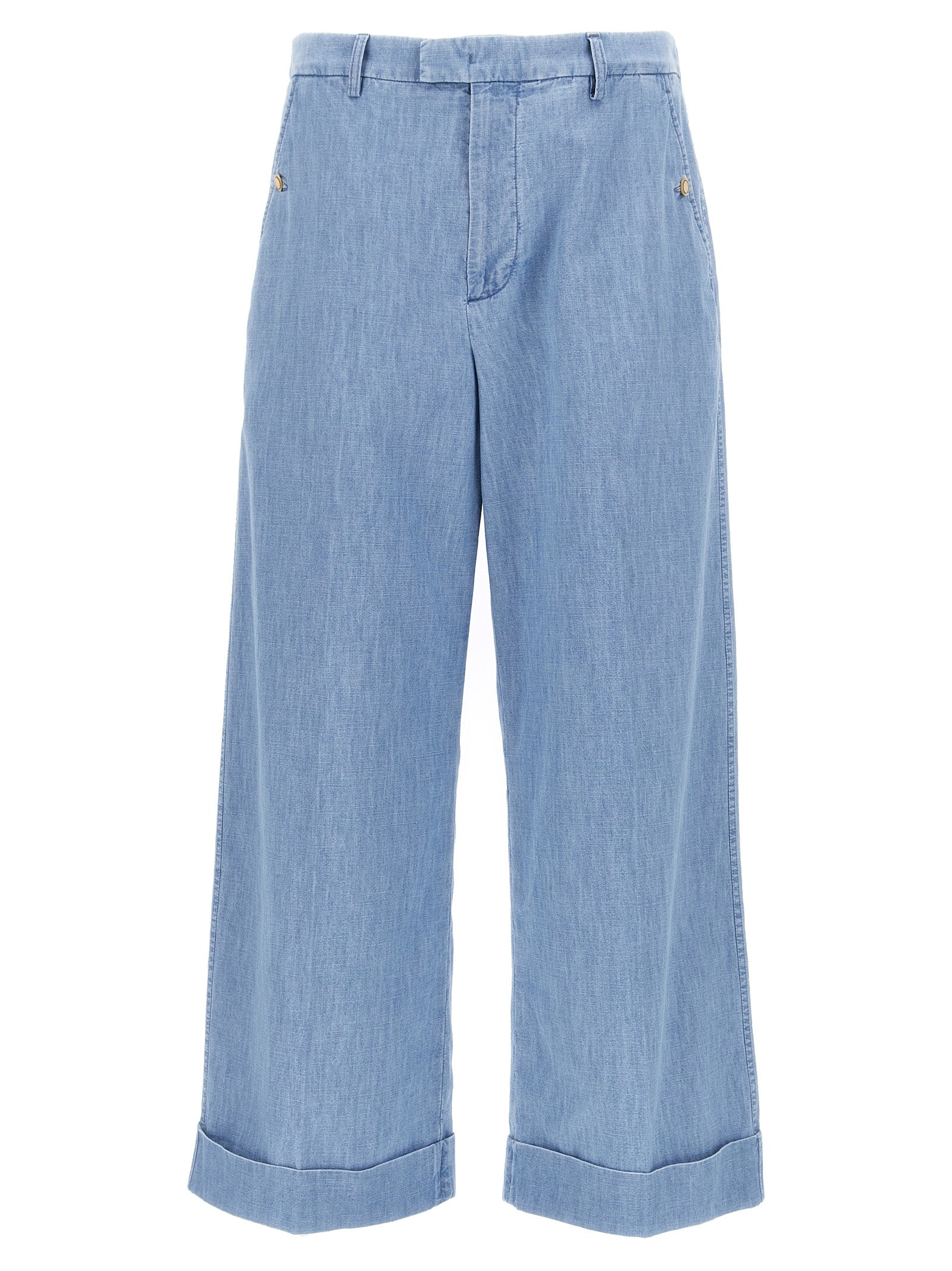 Valentino Garavani Blue Cotton Jeans Denim Valentino Garavani